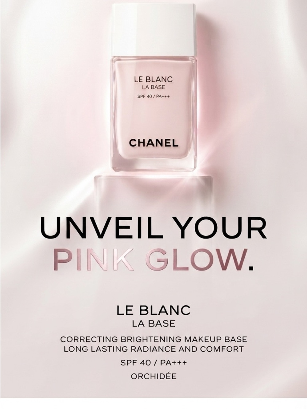 Rare!Chanel Le Blanc La Base Brightening Makeup Base Suncreen SPF40 PA+++ 30ml